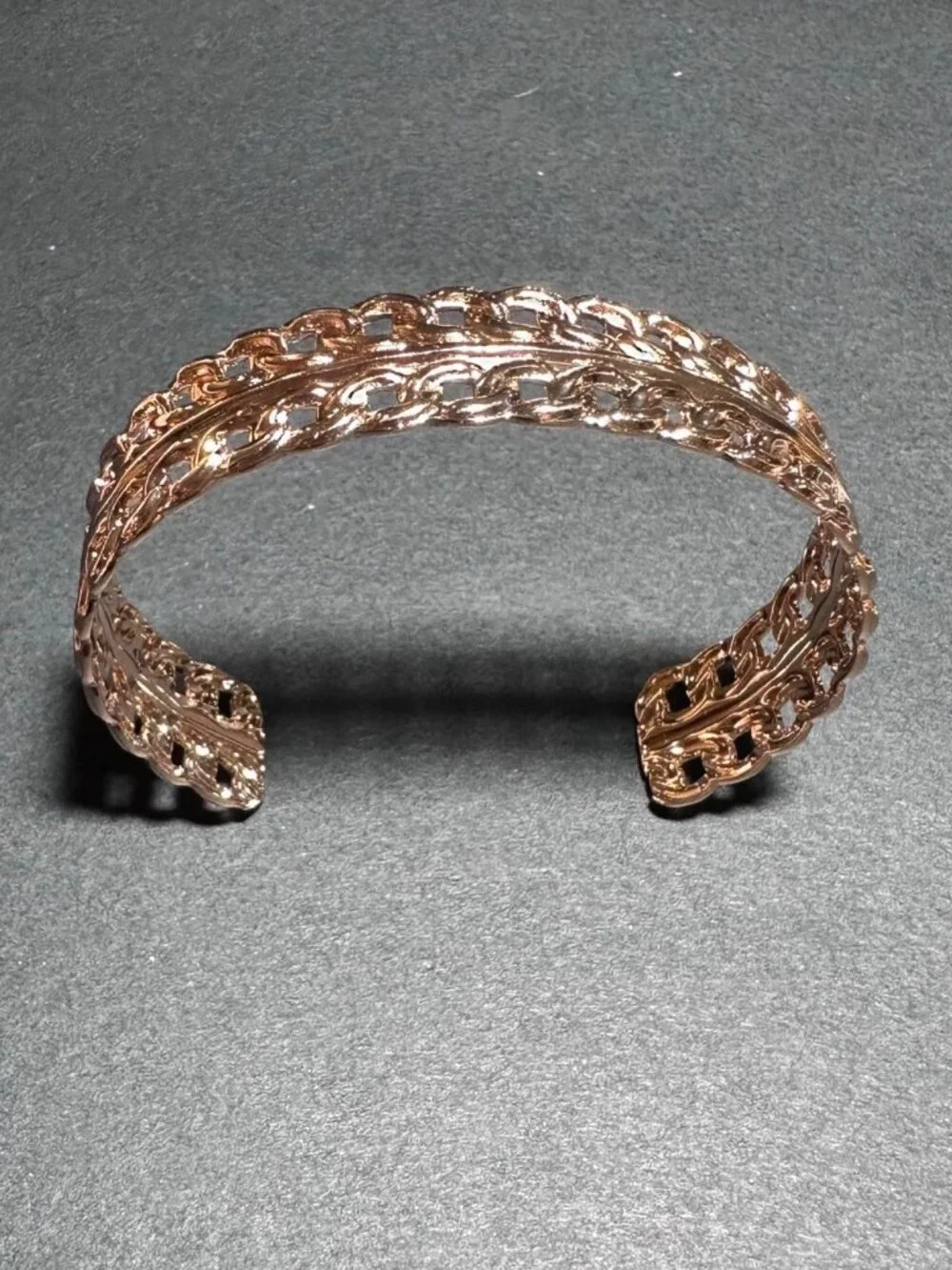 Cuff Bracelet Gold Tone Woven Look Womens Costume Jewlery NWOT